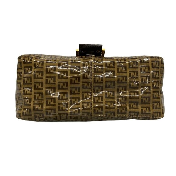 Auth FENDI Mamma bucket / Zucchino pattern 26325 Brown Dark Brown Coated Canvas - Picture 5 of 16